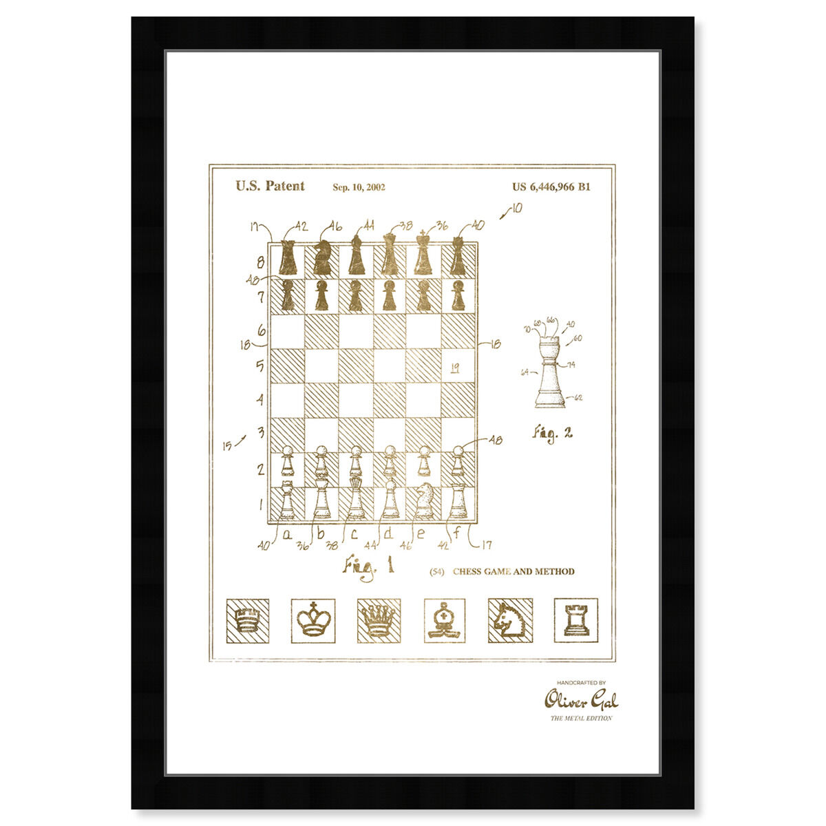 Chess game and method 2000 II Gold