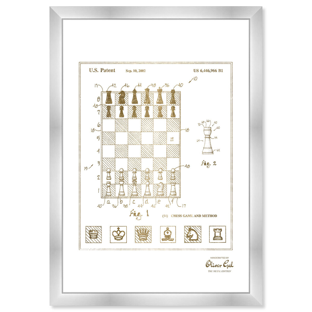 Chess game and method 2000 II Gold