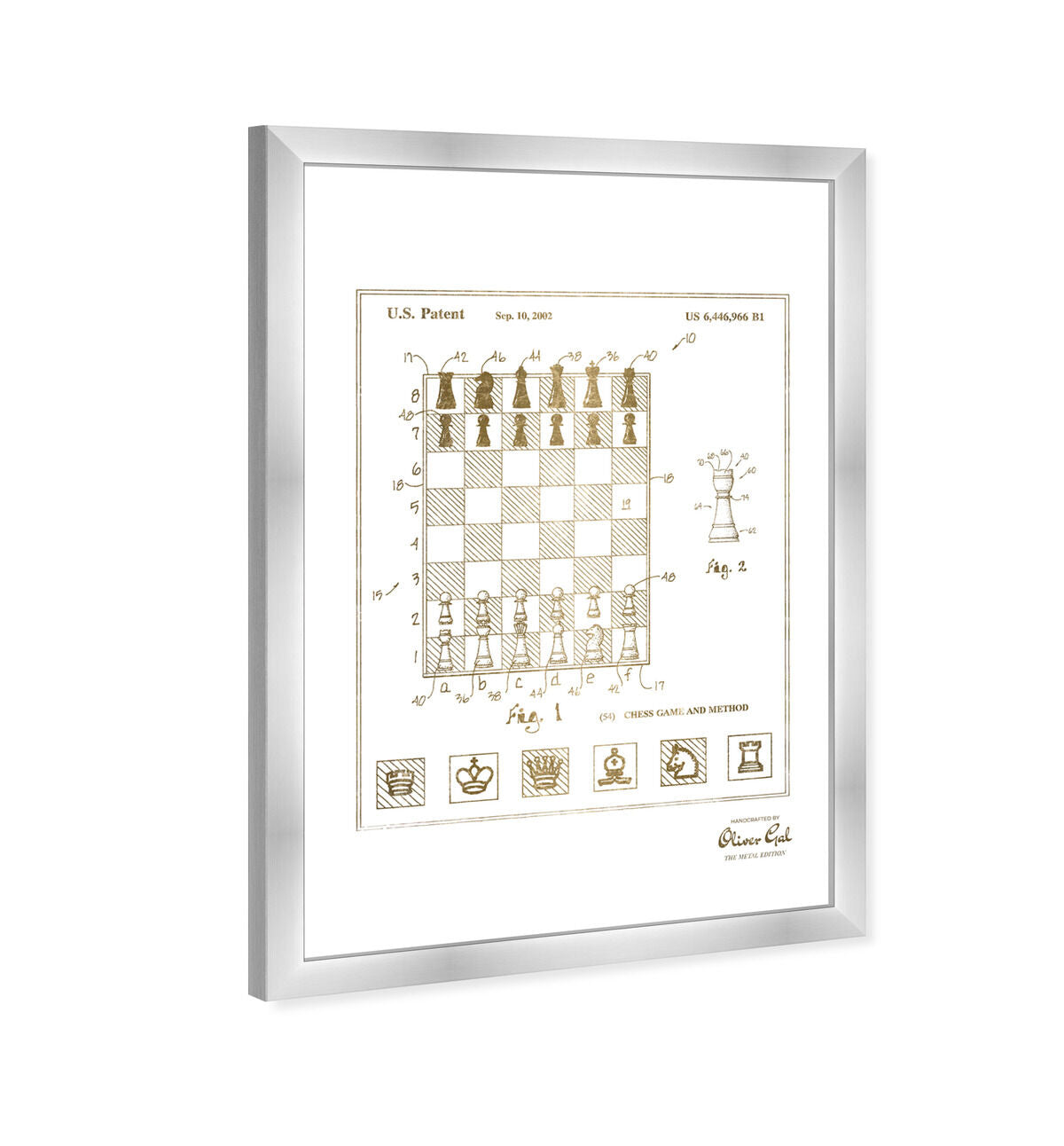 Chess game and method 2000 II Gold