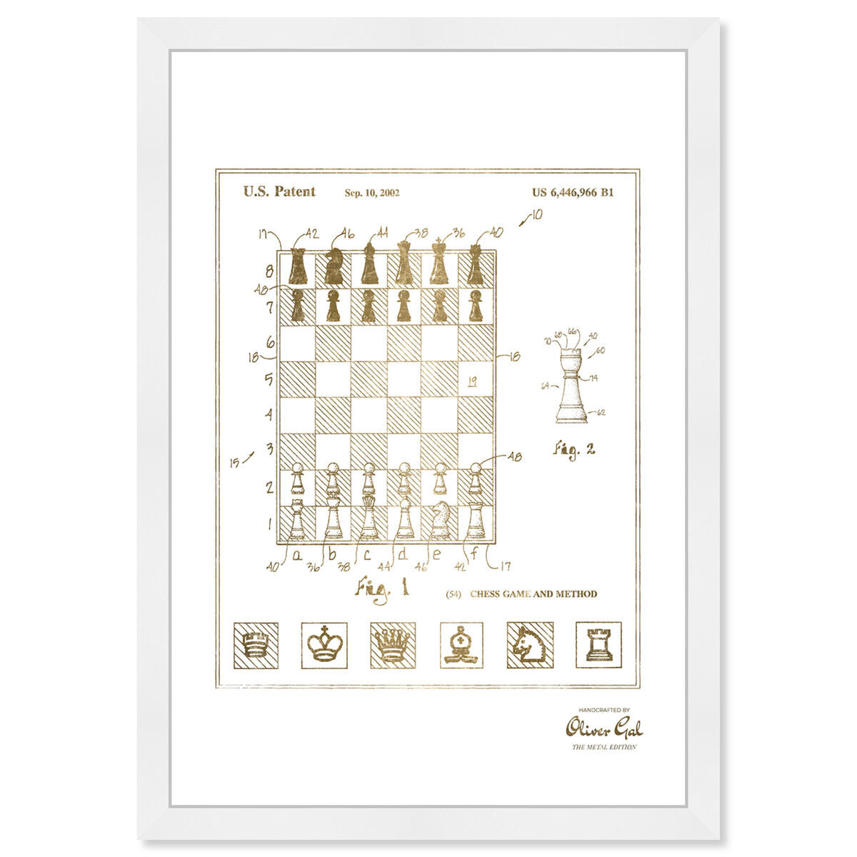 Chess game and method 2000 II Gold