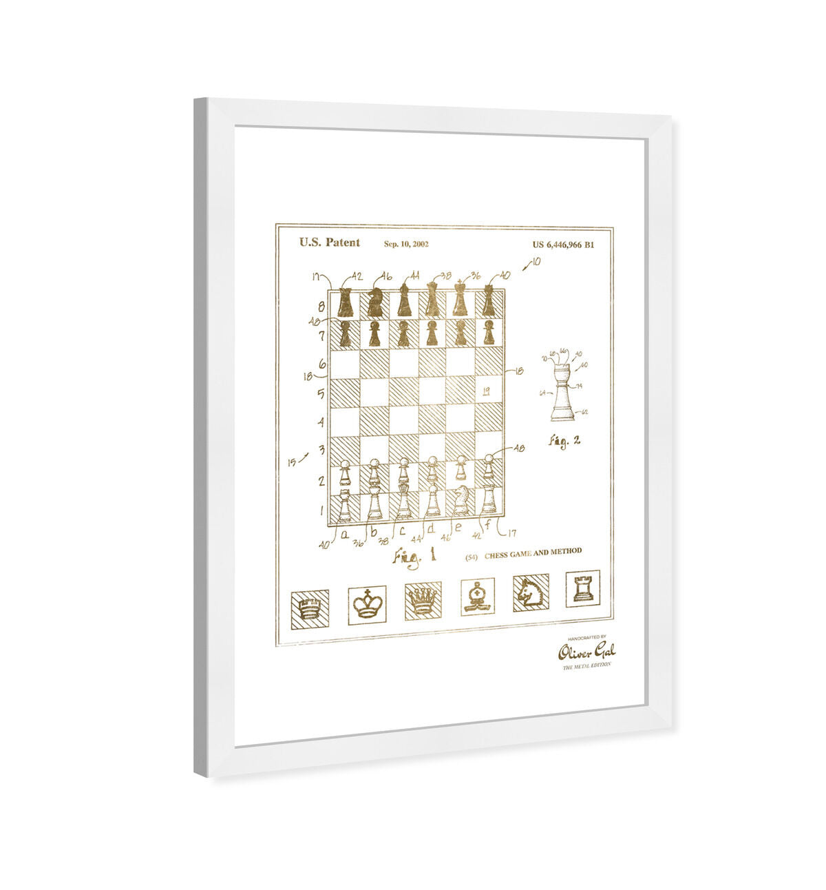 Chess game and method 2000 II Gold