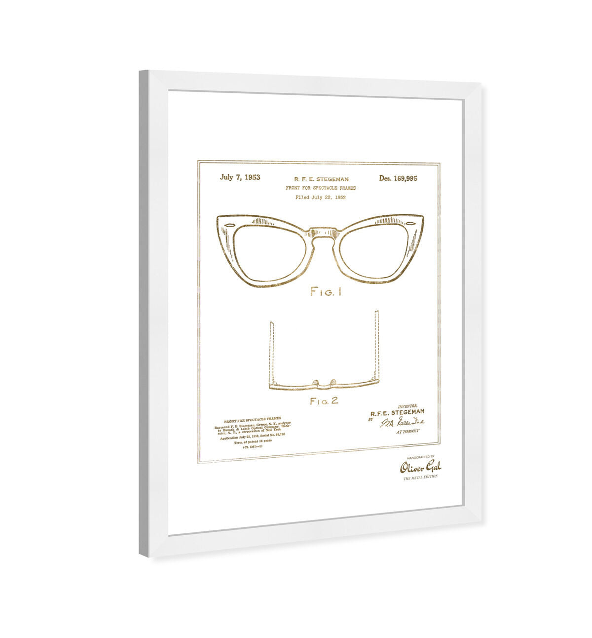 Ray-Ban Wayfarer SPECTACLE FRAMES 1953 Gold