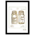 Mason Jar - Adapted 1853 - Noir Gold