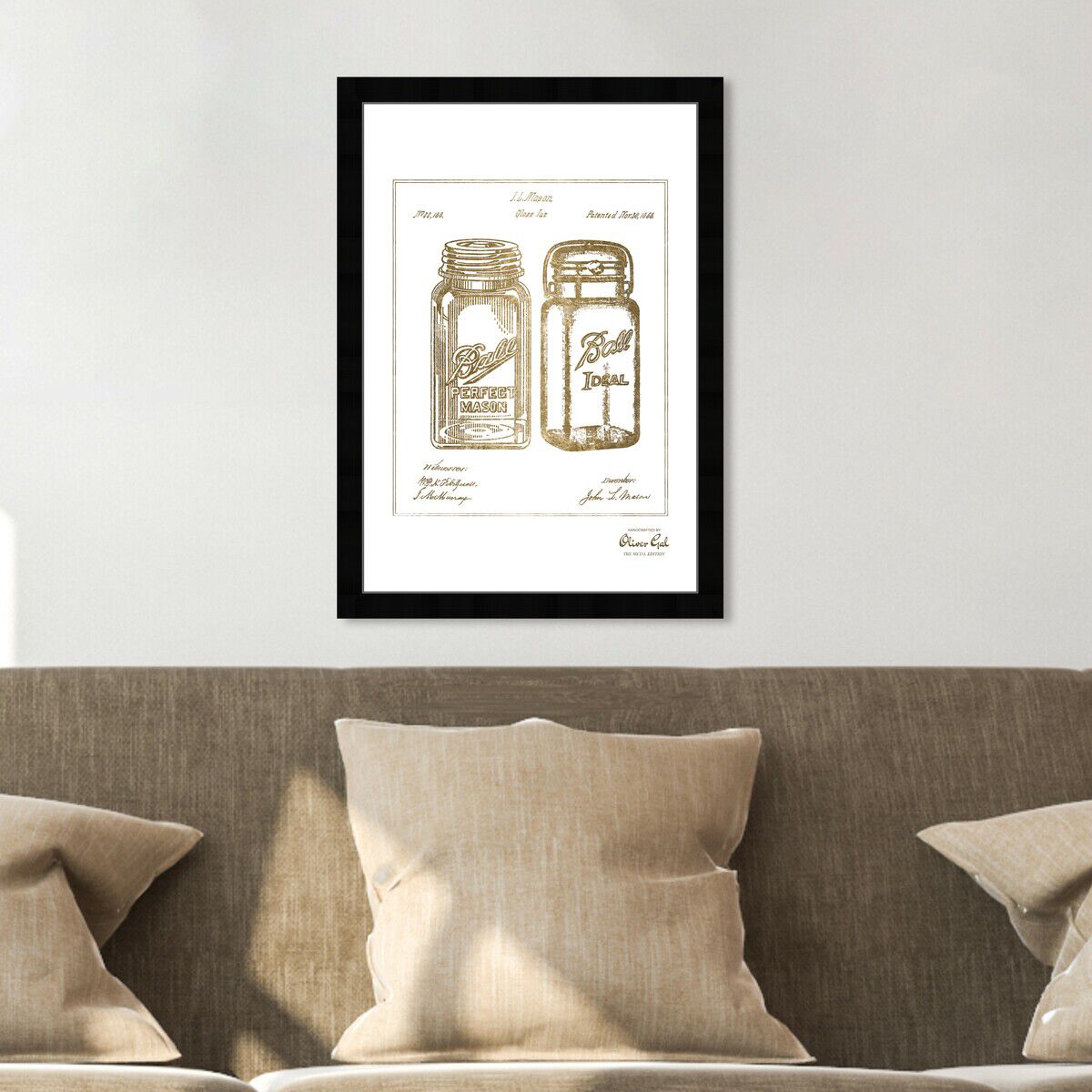 Mason Jar - Adapted 1853 - Noir Gold