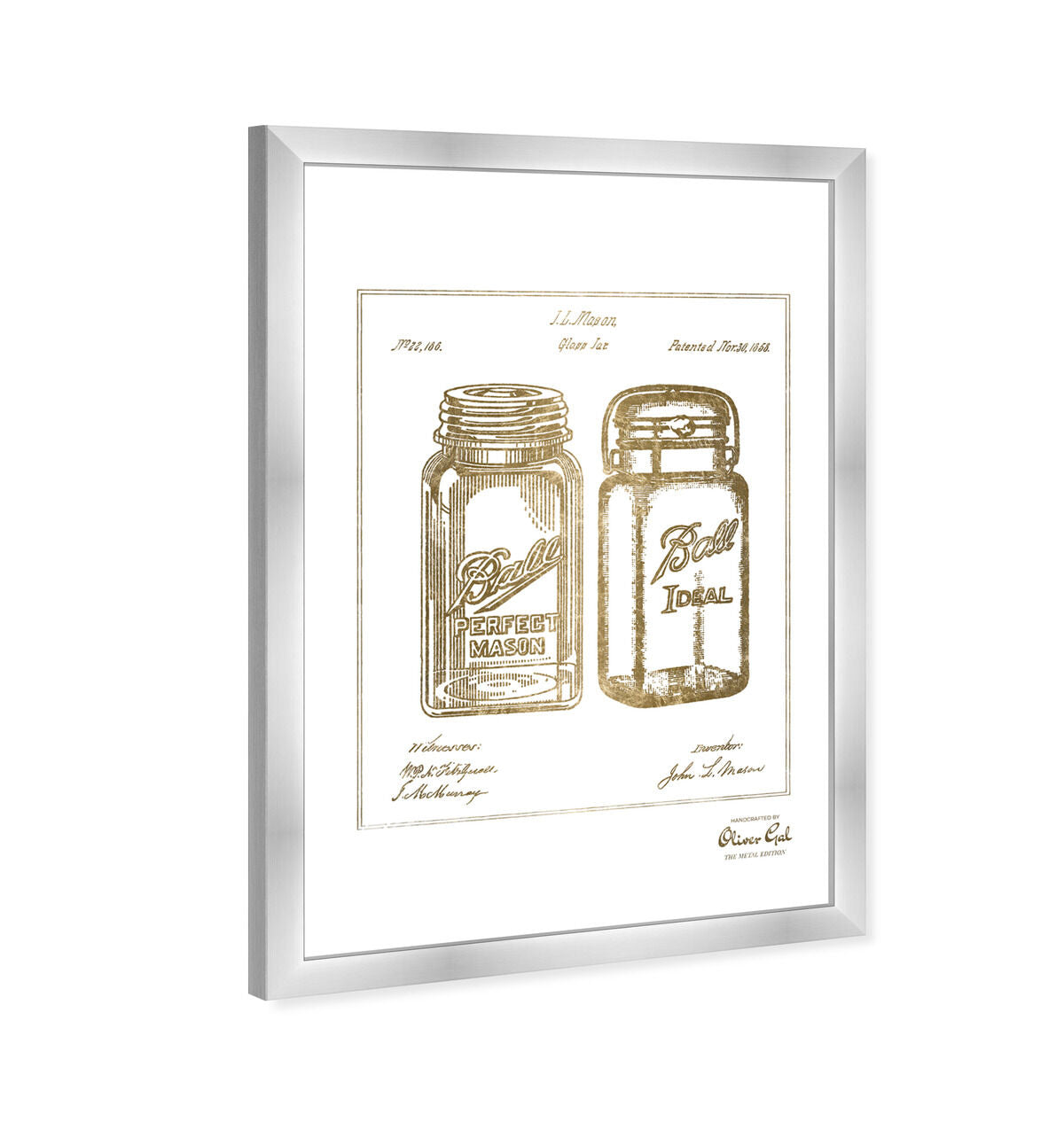 Mason Jar - Adapted 1853 - Noir Gold