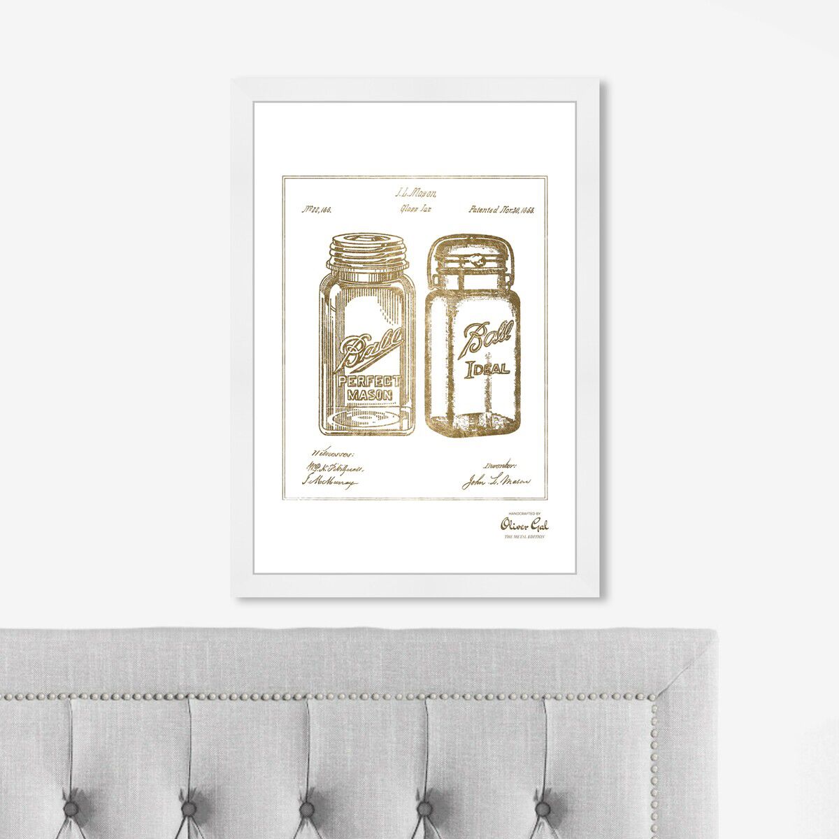 Mason Jar - Adapted 1853 - Noir Gold