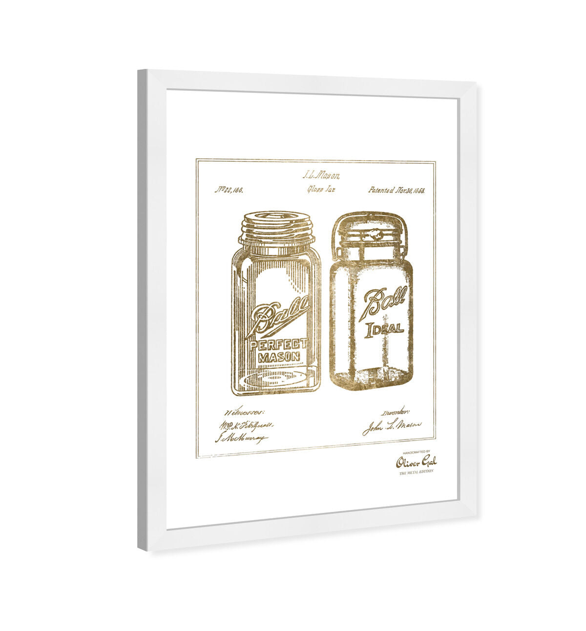 Mason Jar - Adapted 1853 - Noir Gold