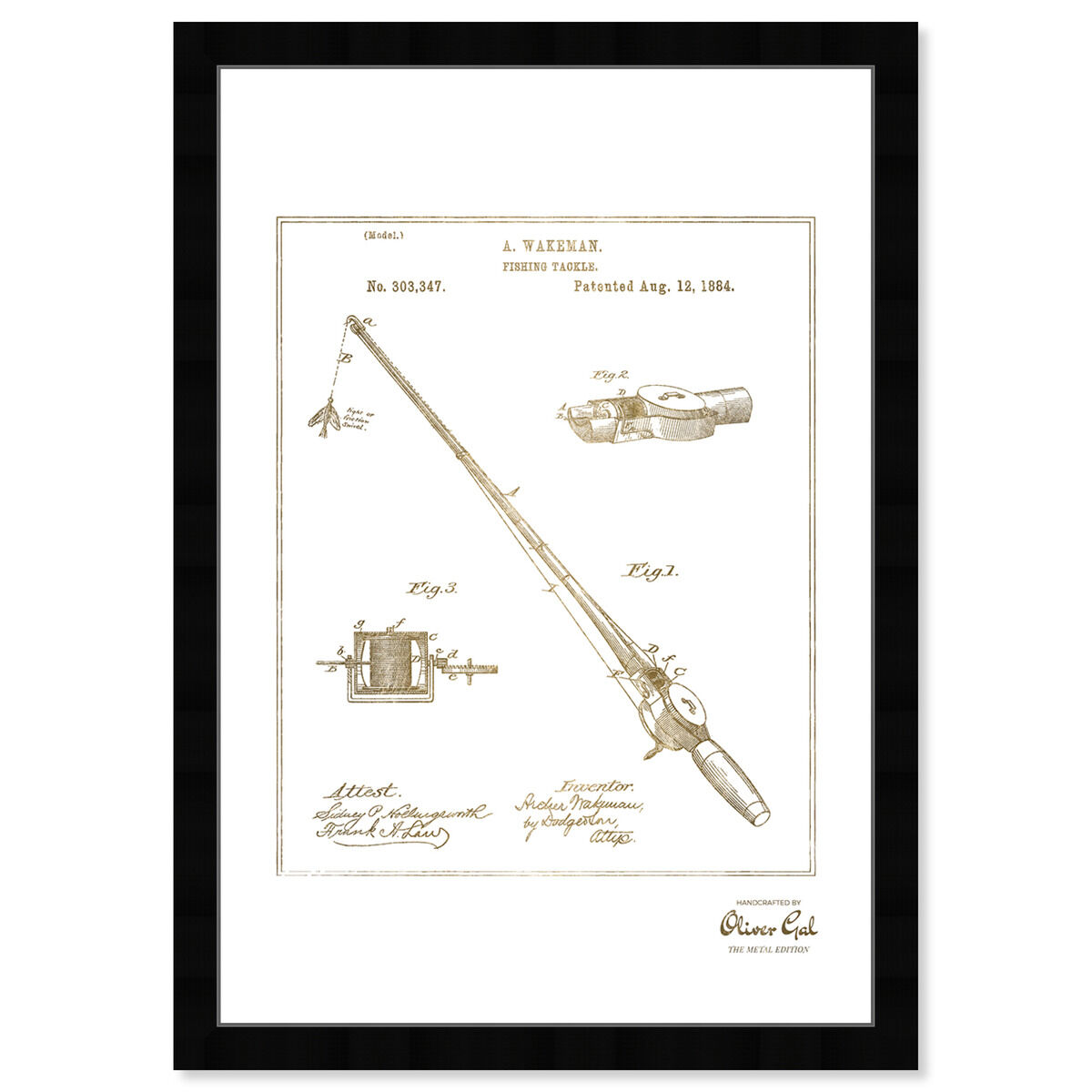 FISHING ROD 1884 Gold