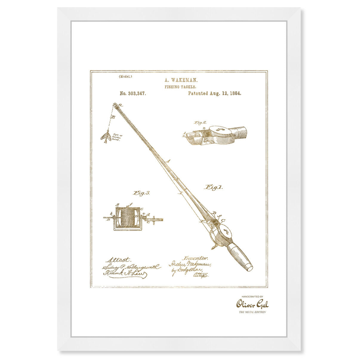 FISHING ROD 1884 Gold