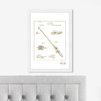 FISHING ROD 1884 Gold