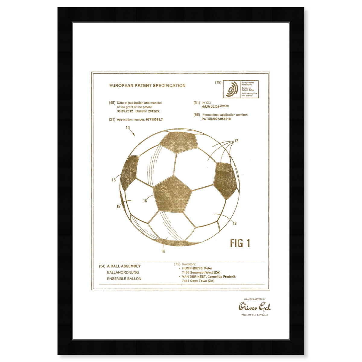 soccer ball 2012 Gold Main image