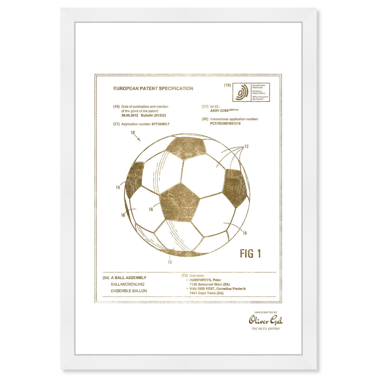 soccer ball 2012 Gold