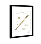 Baseball Bat1885 Gold - light blue