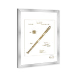 Baseball Bat1885 Gold - light blue