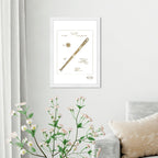 Baseball Bat1885 Gold - light blue