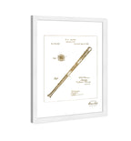 Baseball Bat1885 Gold - light blue