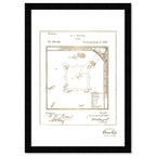 Baseball Game 1887 Gold
