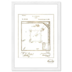 Baseball Game 1887 Gold