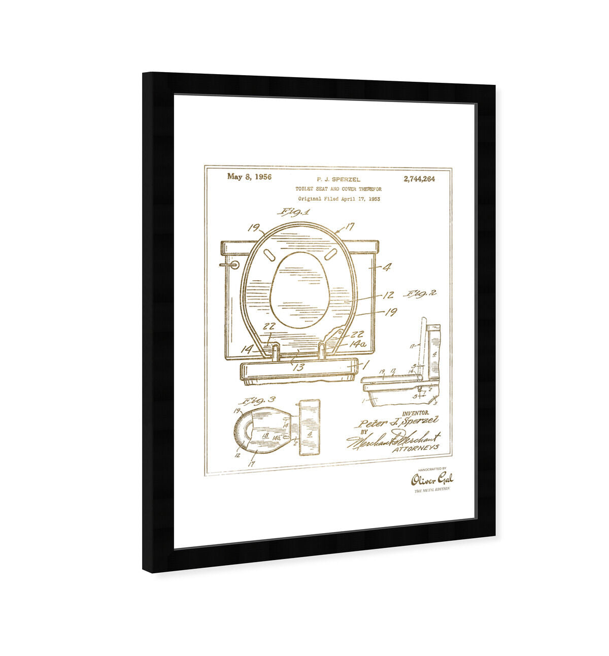 Toilet Seat 1956 II Gold