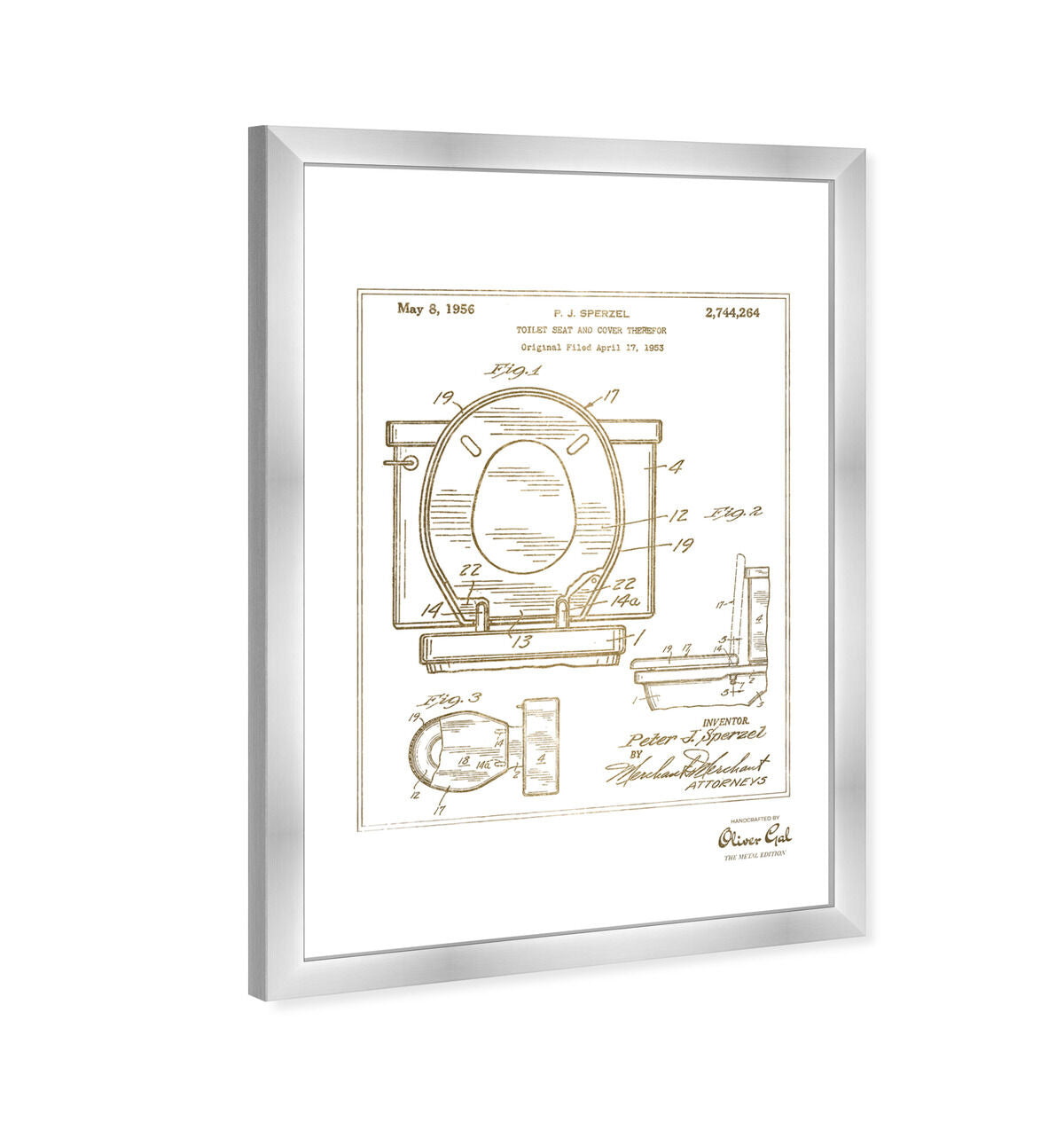 Toilet Seat 1956 II Gold