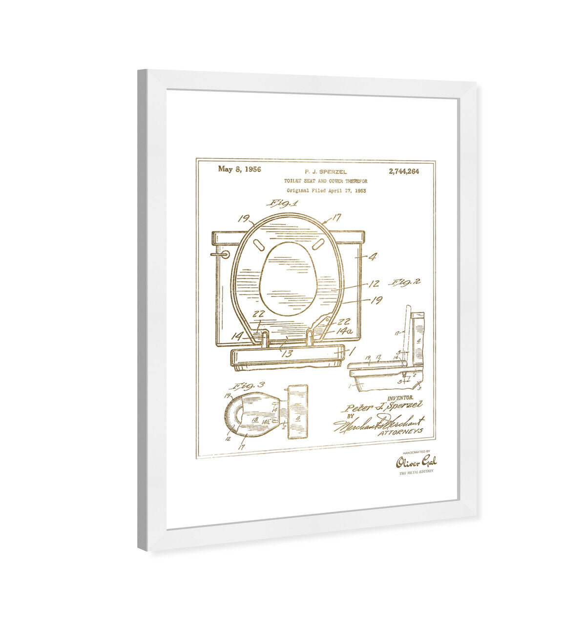 Toilet Seat 1956 II Gold