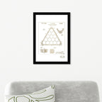 Pocket Billiard Ball Triangle 1942 Gold