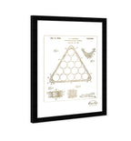 Pocket Billiard Ball Triangle 1942 Gold