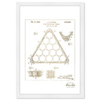 Pocket Billiard Ball Triangle 1942 Gold