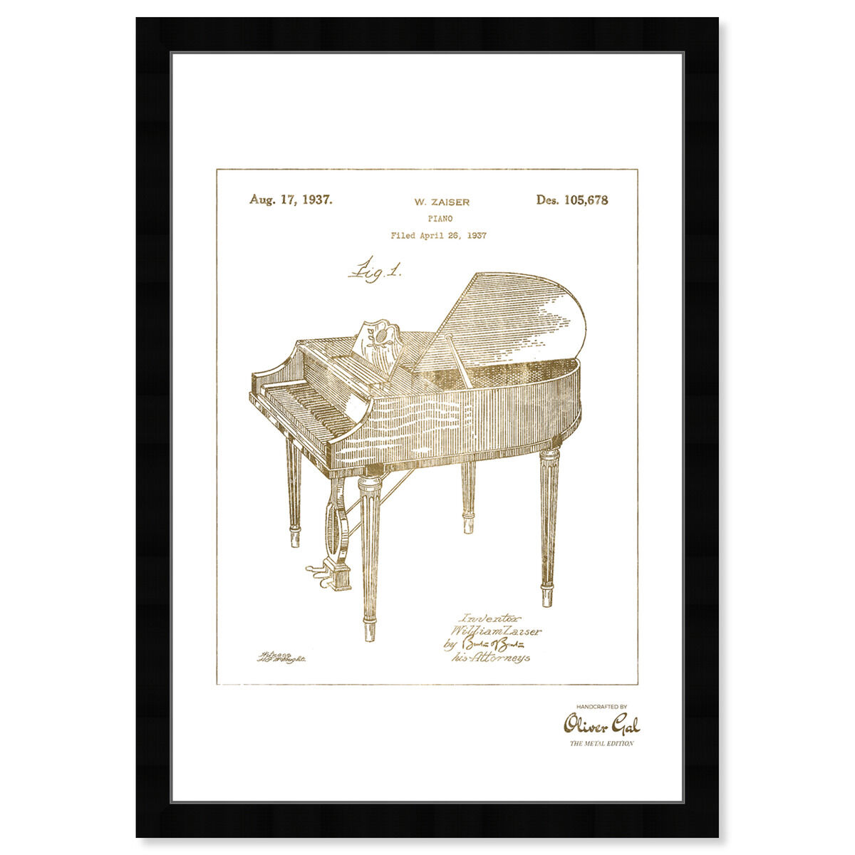 Piano 1937 Gold