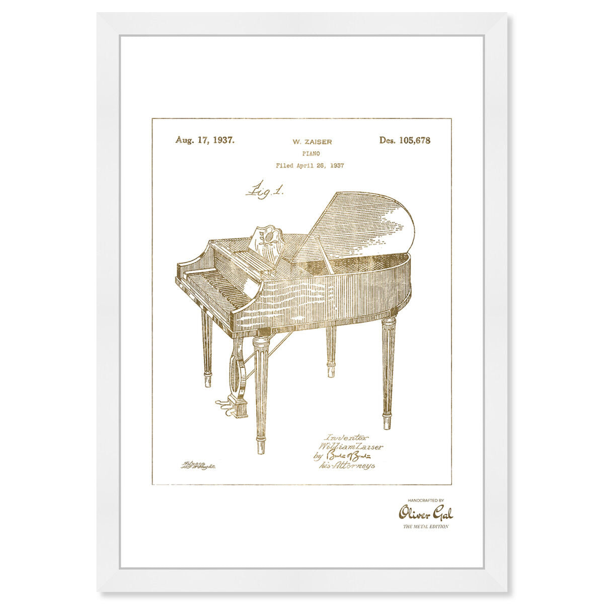 Piano 1937 Gold