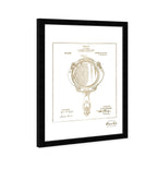 Hand Mirror 1910 II Gold