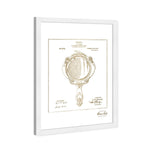 Hand Mirror 1910 II Gold