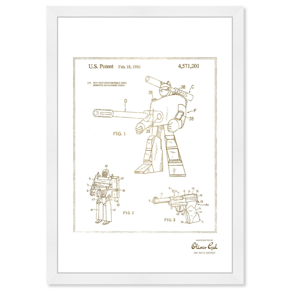 Megatron 1986 II Gold