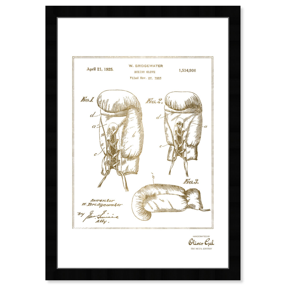 Boxing Glove 1923 Gold