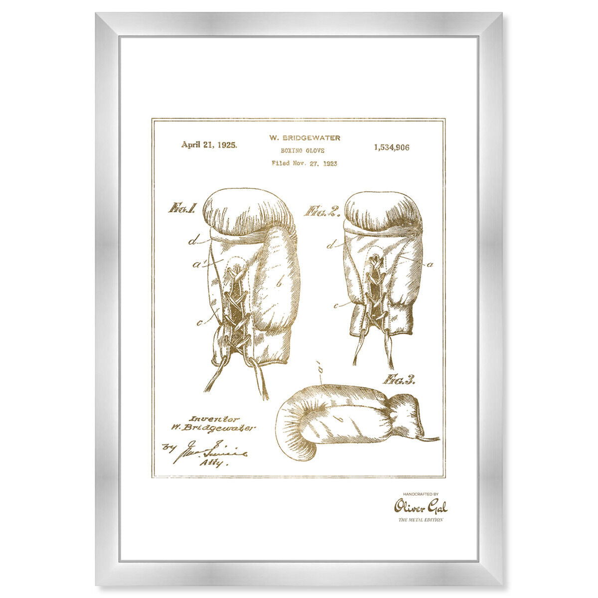 Boxing Glove 1923 Gold