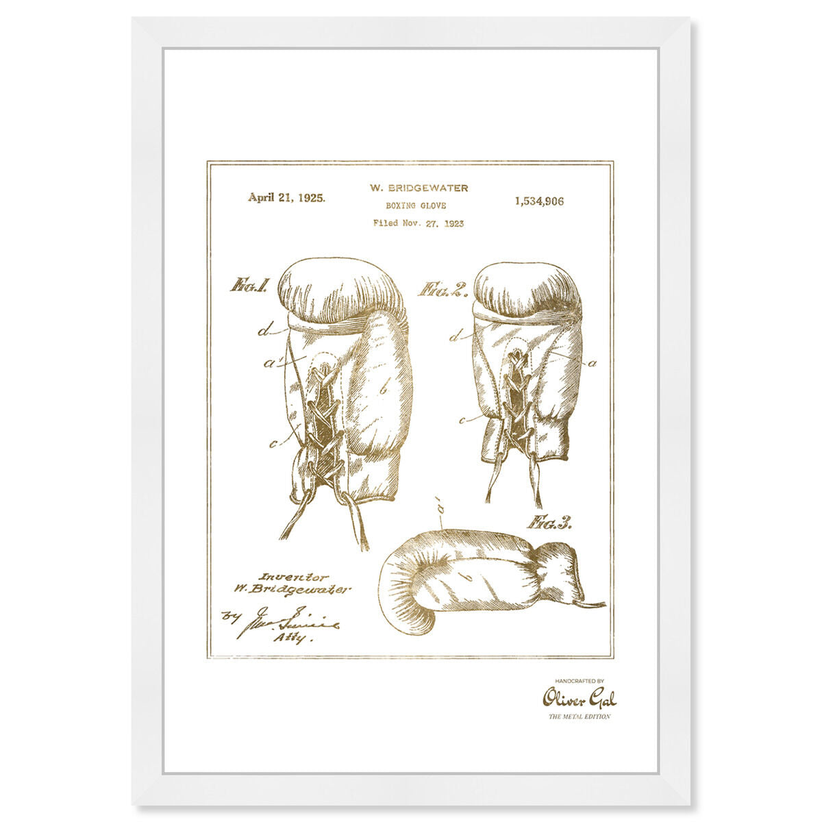 Boxing Glove 1923 Gold