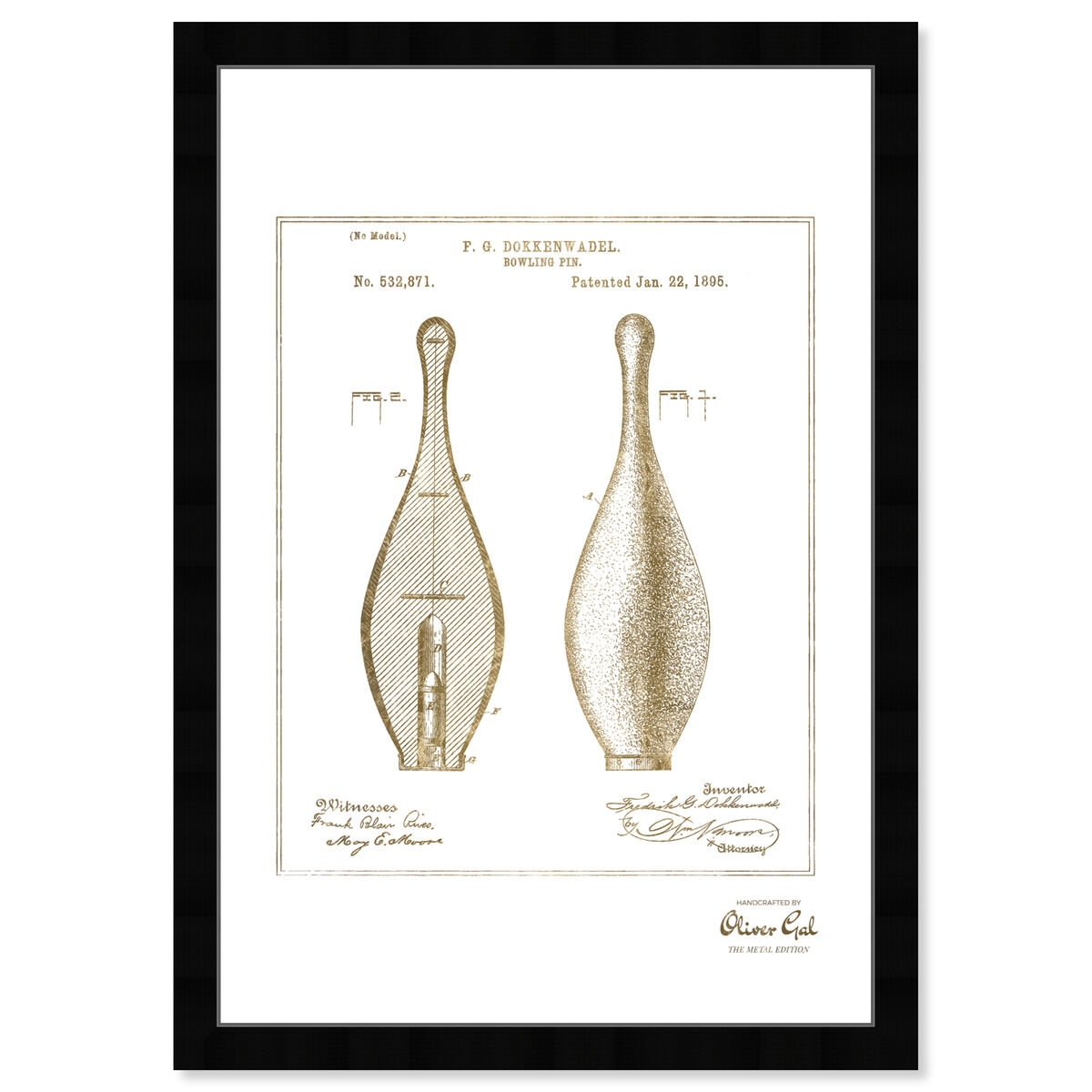 Bowling Pin 1895 Gold