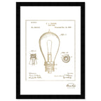 Edison Lamp Base 1890 II Gold