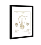 Edison Lamp Base 1890 II Gold