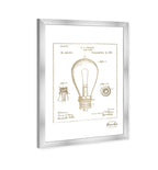 Edison Lamp Base 1890 II Gold