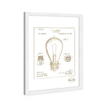 Edison Lamp Base 1890 II Gold