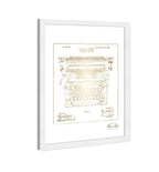 Type Writing Machine 1899 I Gold