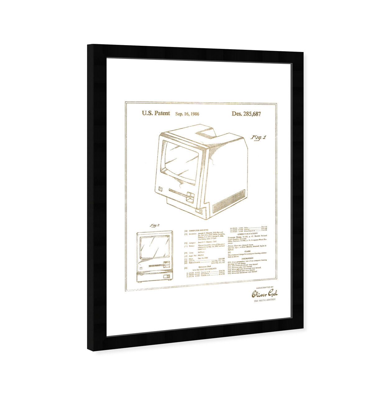 Apple Macintosh 128K 1986 - Noir II Gold