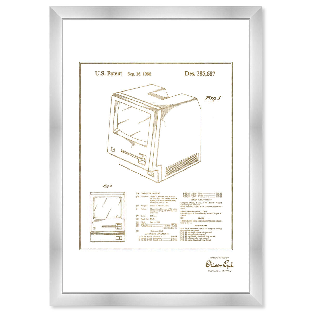 Apple Macintosh 128K 1986 - Noir II Gold