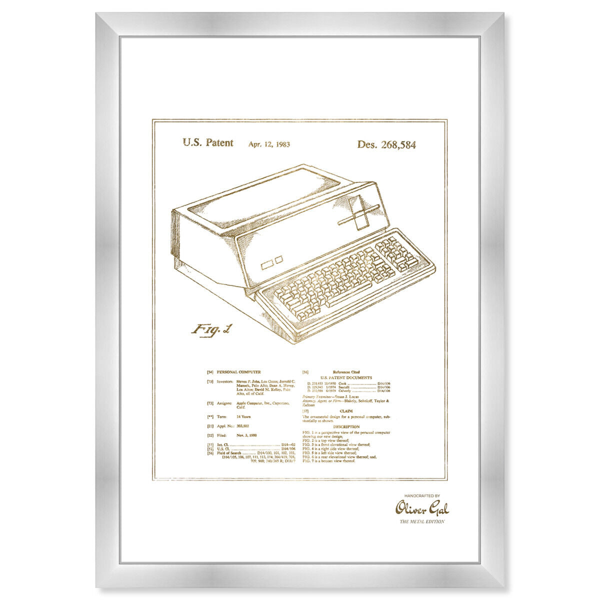 First Apple Personal Computer 1983 Gold