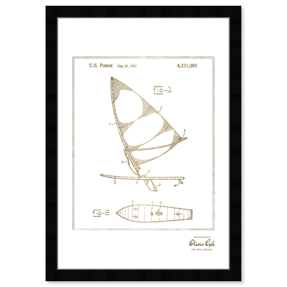 wind surfboard 1978 Gold Main image