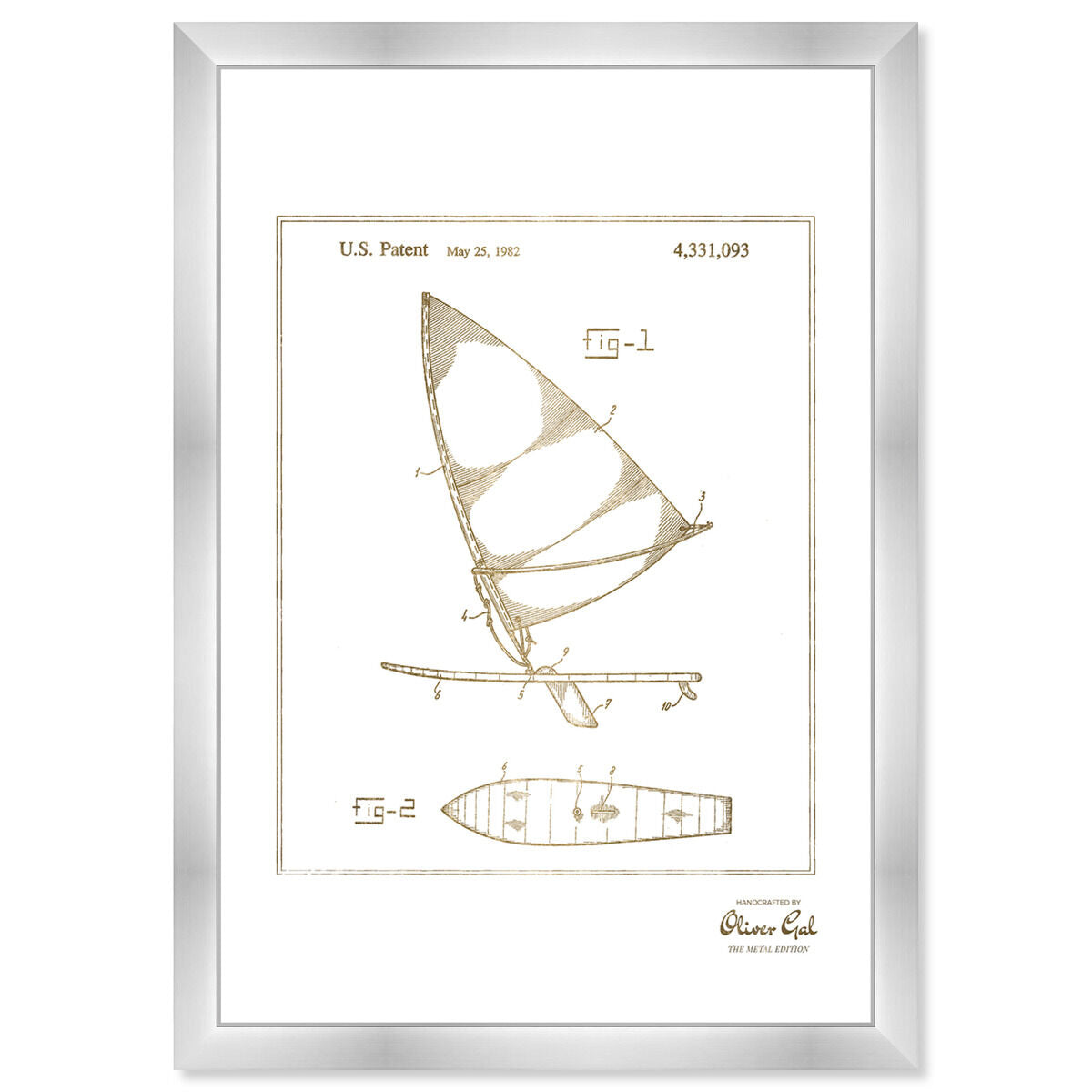 wind surfboard 1978 Gold