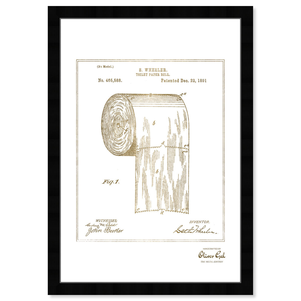 Toilet-paper roll 1891 I Gold Main image