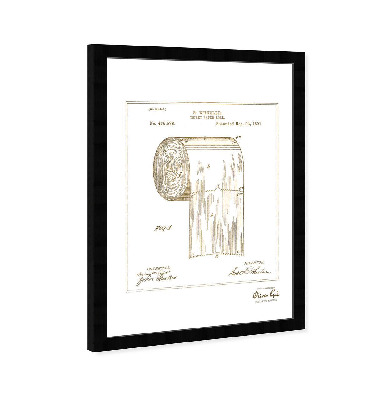 Toilet-paper roll 1891 I Gold