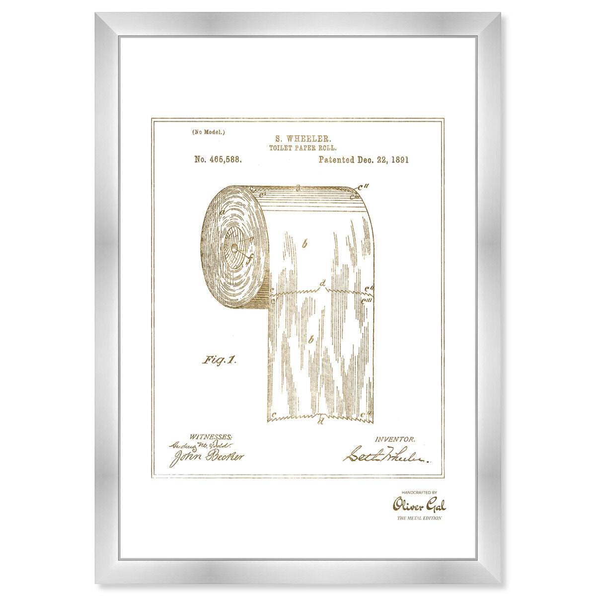 Toilet-paper roll 1891 I Gold